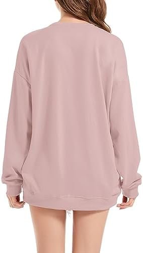 Basic Oversized Hoodies for Women Solid Color Boyfriend Hooded Sweatshirt Baggy Plain Pullover Loose Fit Unisex Tops