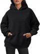Womens Oversized Sweatshirts Pullover Hoodies Artificial Short Velvet Sweaters Long Pullover Hoodie Sweaters