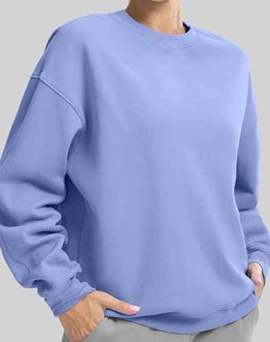 Women's Sweatshirts Oversized Cotton-blend Pullover Sweatshirt for Women Loose Fit